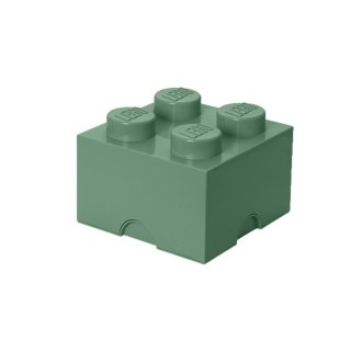 LEGO(R) pojemnik klocek czwórka zielony oliwkowy