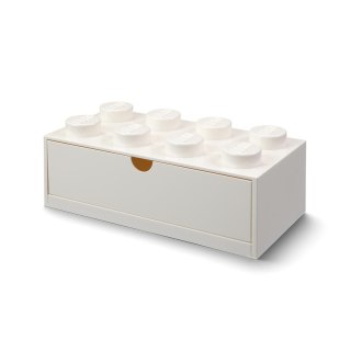 LEGO(R) pojemnik klocek z szufladą ósemka biały