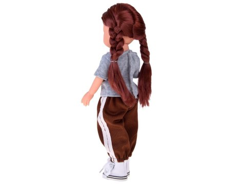 Lovely Girl Lalka z długimi szatynowymi włosami w sportowym stroju 33cm ZA5849