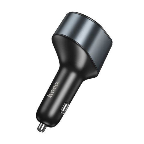 Ładowarka samochodowa Hoco USB A + USB C + gniazdo zapalniczki PD QC3.0 3A 35W Z56 czarna