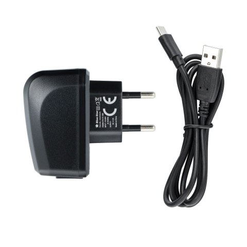 Ładowarka sieciowa do telefonu Blue Star Lite USB A 2A 10W + kabel USB A do USB C TFK-TC-1095B czarna