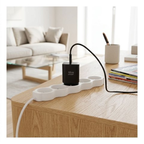 Ładowarka sieciowa do telefonu Blue Star USB C AVS (iPhone 17Pro/Pro Max) SFC2.0 3A 60W TFB-AVS-60W czarna