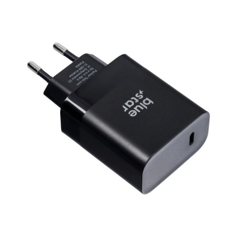 Ładowarka sieciowa do telefonu Blue Star USB C QC4.0 PD 3A 45W + kabel USB C do USB C TFB-TC-45WPD czarna