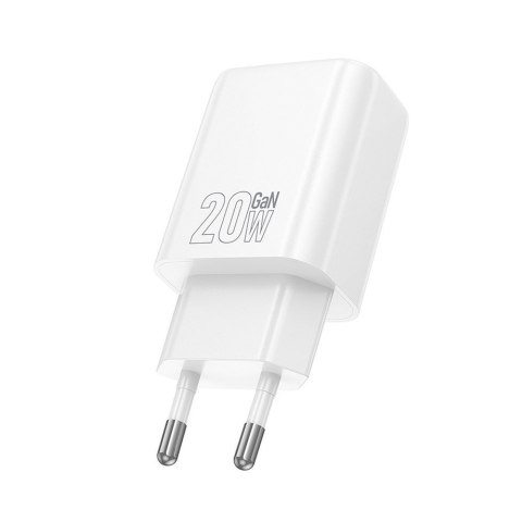 Ładowarka sieciowa do telefonu Hoco USB A + USB C QC3.0 PD 3A 20W N61 biała