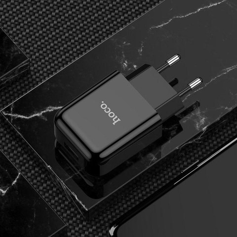 Ładowarka sieciowa do telefonu Hoco USB A 2A 10W N2 czarna