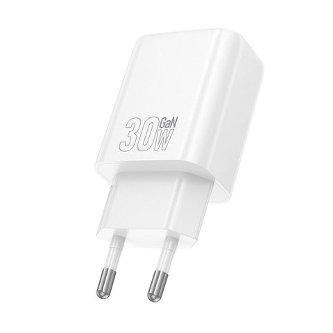 Ładowarka sieciowa do telefonu Hoco USB A + USB C QC3.0 PD 3A 30W N63 biała
