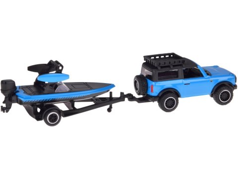 Maisto Licencjonowane Auto metalowe Ford Bronco 2021 + łódź 1:64 ZA5969
