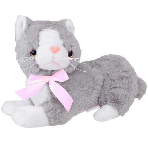 Maskotka pluszowy szary kot leżący Flico kotek 34cm 12832