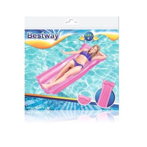 Materac dmuchany do pływania Różowy BESTWAY 183x76cm + Poduszka