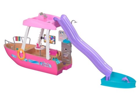 Mattel Barbie Motorówka dla lalek z TRANSFORMACJA WNĘTRZ + akcesoria ZA6042
