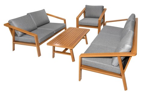 Zestaw mebli ogrodowych Modern Delight 4w1 aluminium Stolik + 2 Sofy + Fotel