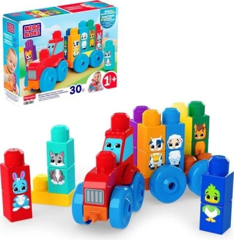 Mega Bloks Traktor ze zwierzątkami