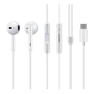 Oryginalne Słuchawki przewodowe douszne USB C Huawei CM33 bulk białe