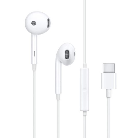 Oryginalne Słuchawki przewodowe douszne USB C Oppo MH135-3 bulk białe