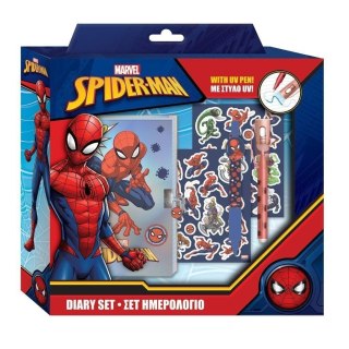 Pamiętnik z długopisem uv spiderman