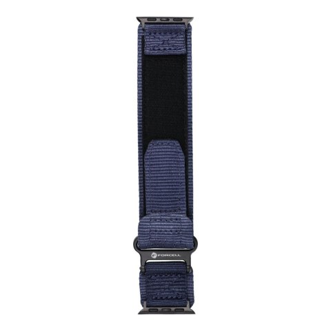 Pasek do Apple Watch Forcell F-Design FA05 rzep nylon 42 / 44 / 45 / 49 mm niebieski