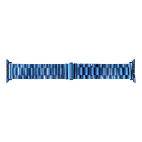 Pasek do Apple Watch Forcell F-Design FA10 zatrzask stal 42 / 44 / 45 / 49 mm niebieski