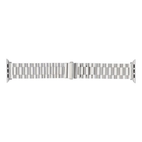 Pasek do Apple Watch Forcell F-Design FA10 zatrzask stal 42 / 44 / 45 / 49 mm srebrny