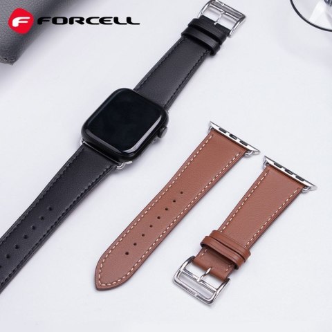 Pasek do Apple Watch Forcell F-Design FA20 dziurki skóra ekologiczna 38 / 40 / 41 mm czerwony